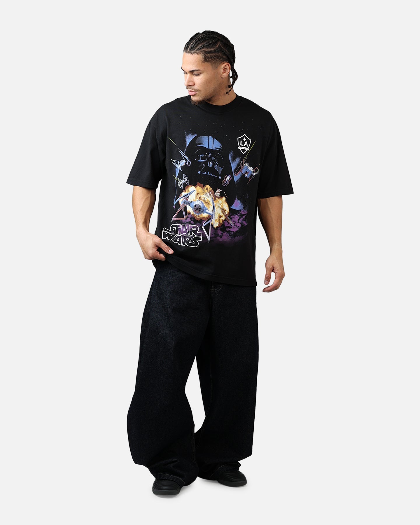 Culture Kings X Star Wars LA Galaxy Jersey T-Shirt Black