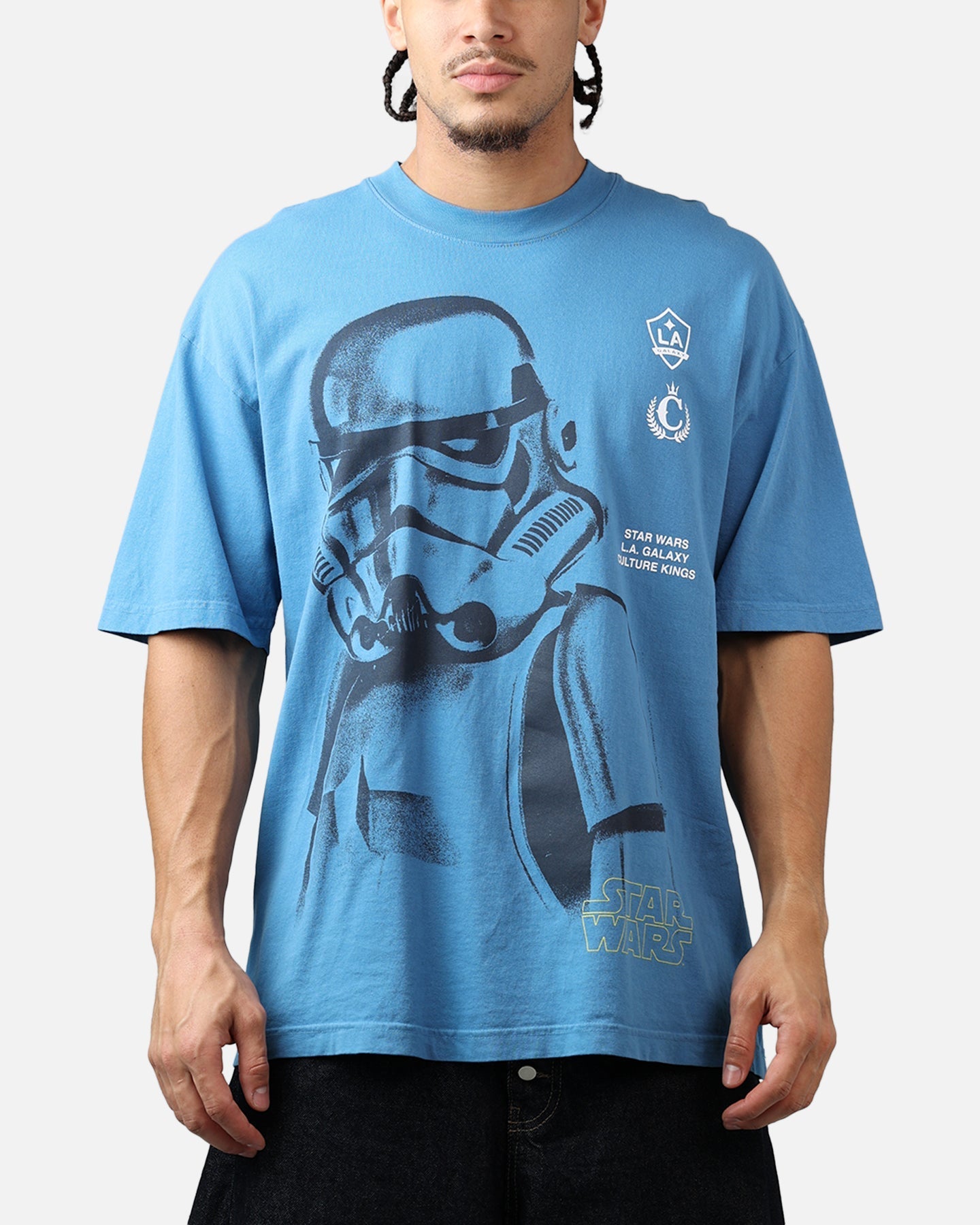 Culture Kings X Star Wars LA Galaxy Stormtrooper T-Shirt Blue