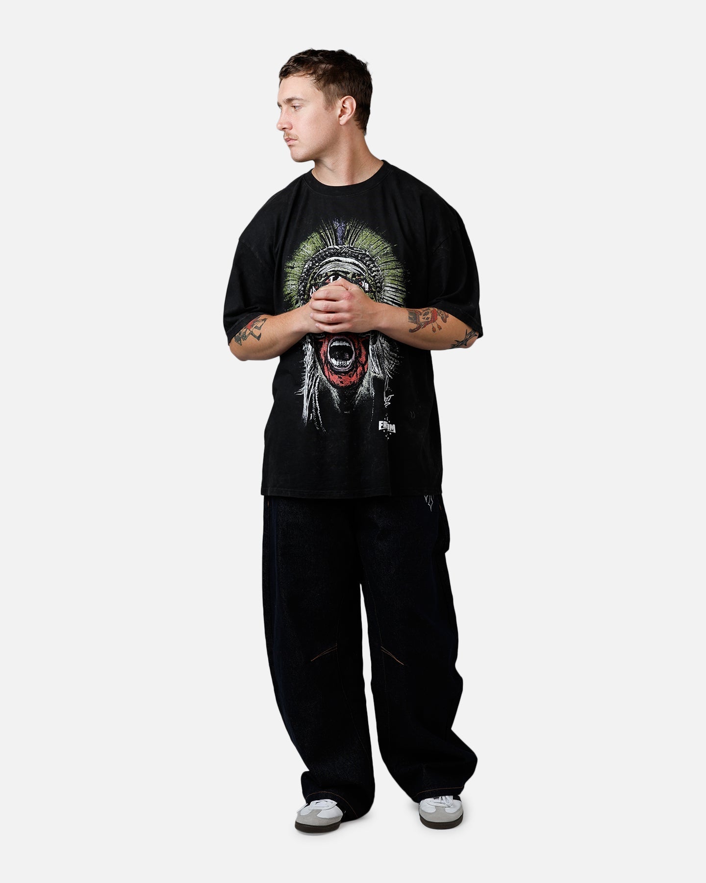 UFC By Culture Kings UFC 250 Alex Pereira T-Shirt Black Acidwash