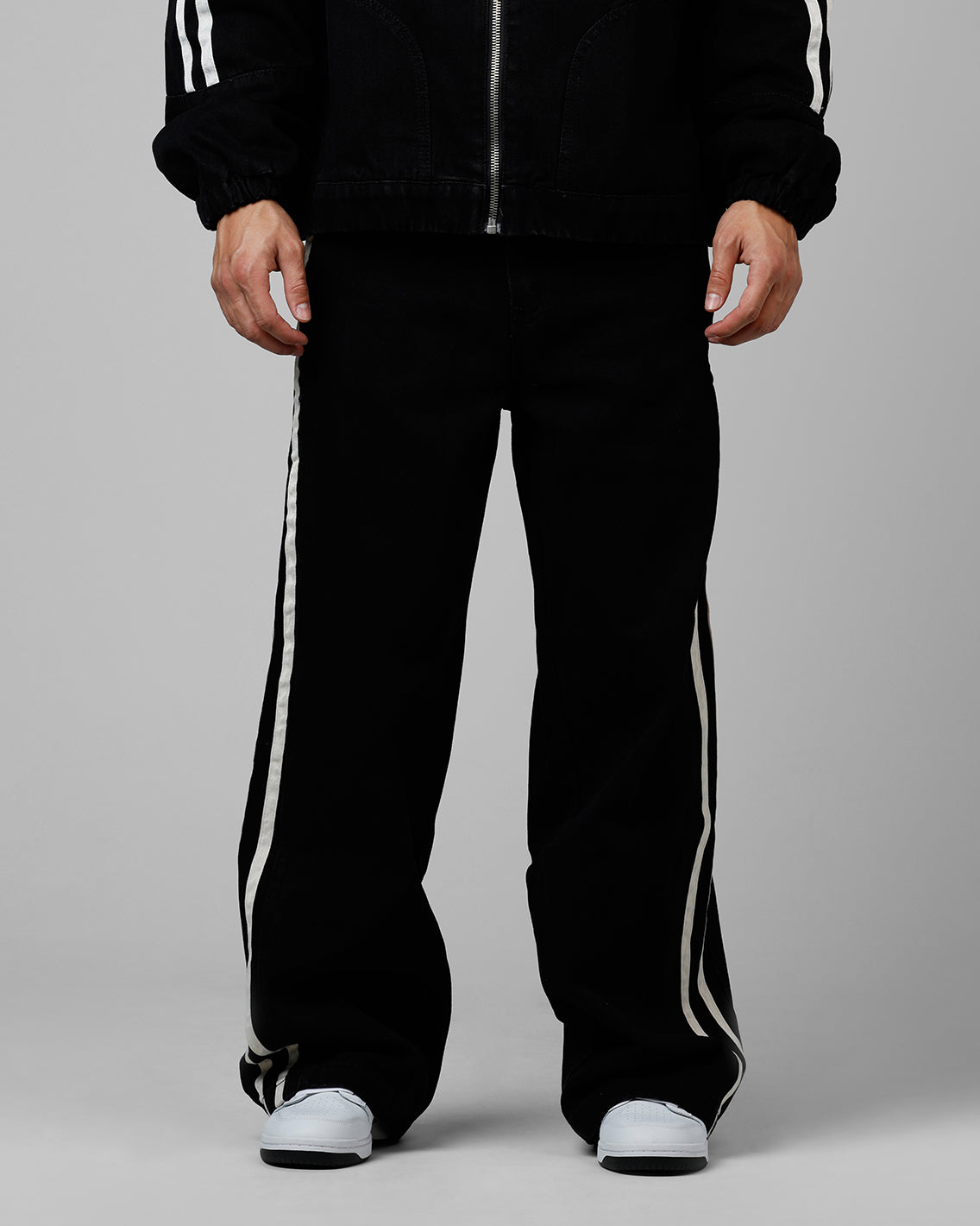 Loiter Track Star Denim Jeans Black