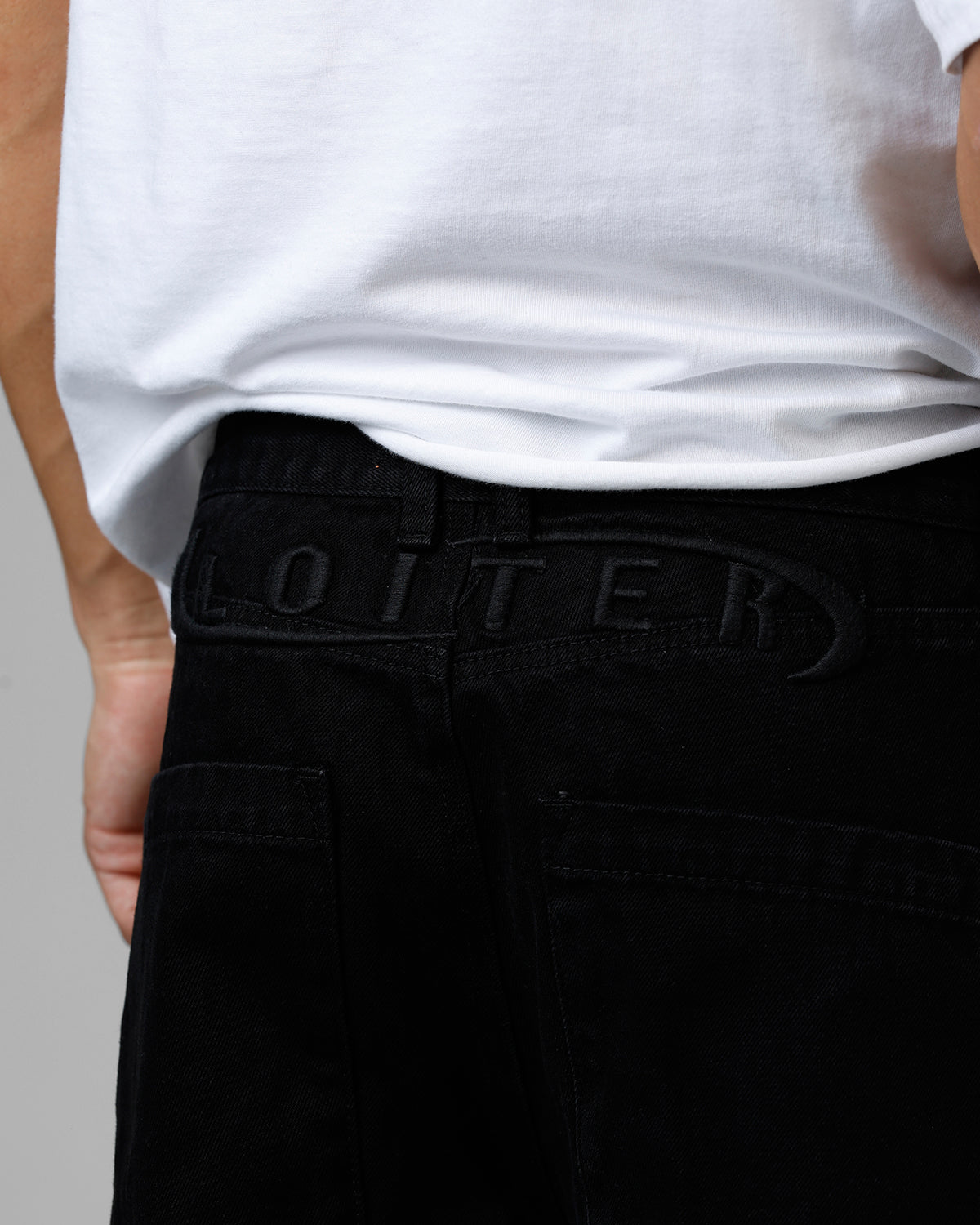 Loiter Track Star Denim Jeans Black