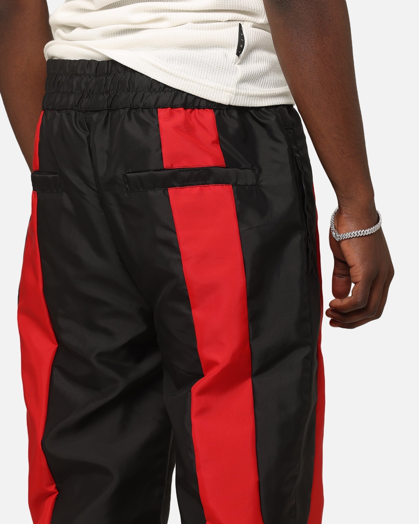 Carre Empire Panelled Trackpant Black/Red