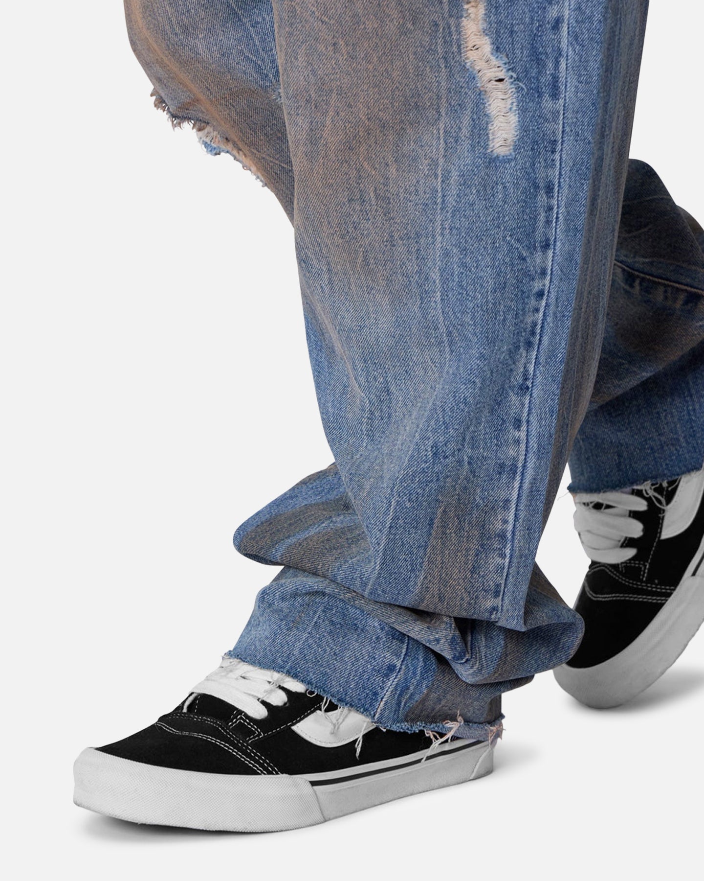 MNML Ultra Baggy Run Over Denim Jeans Blue
