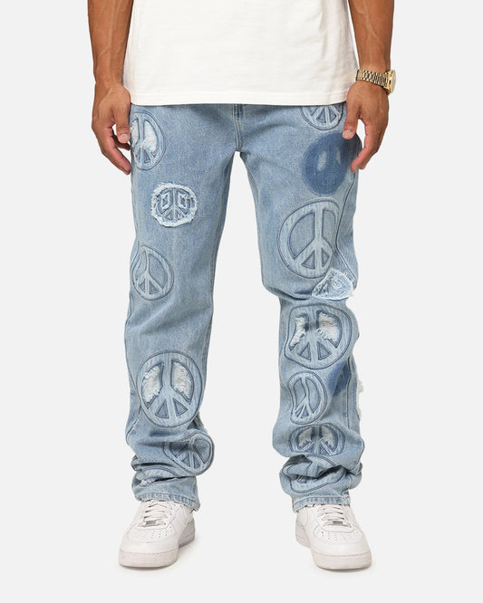 MNML V723 Peace By Peace Denim Jeans Blue