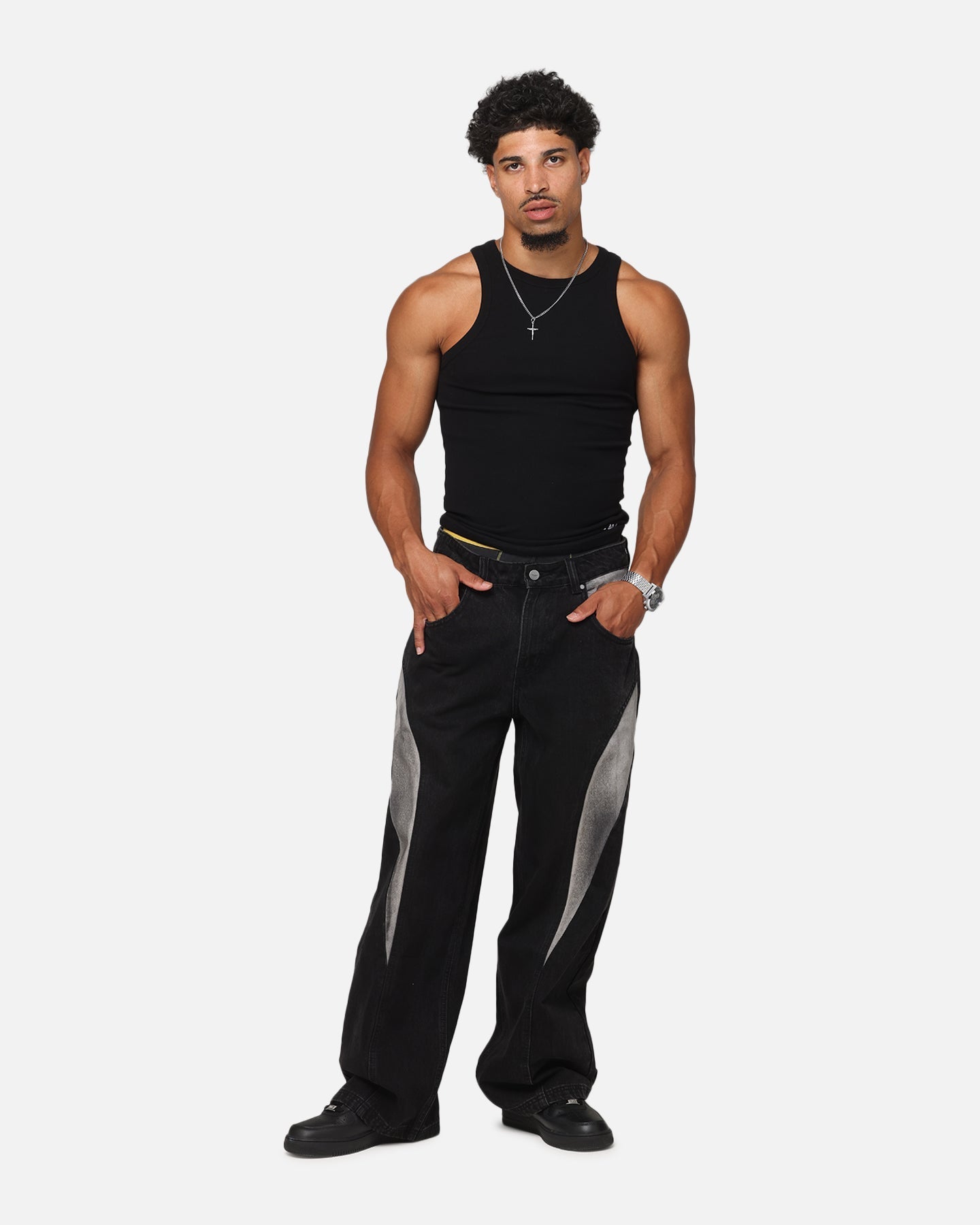 Saint Morta Amplus Workwear Jeans Black/Grey