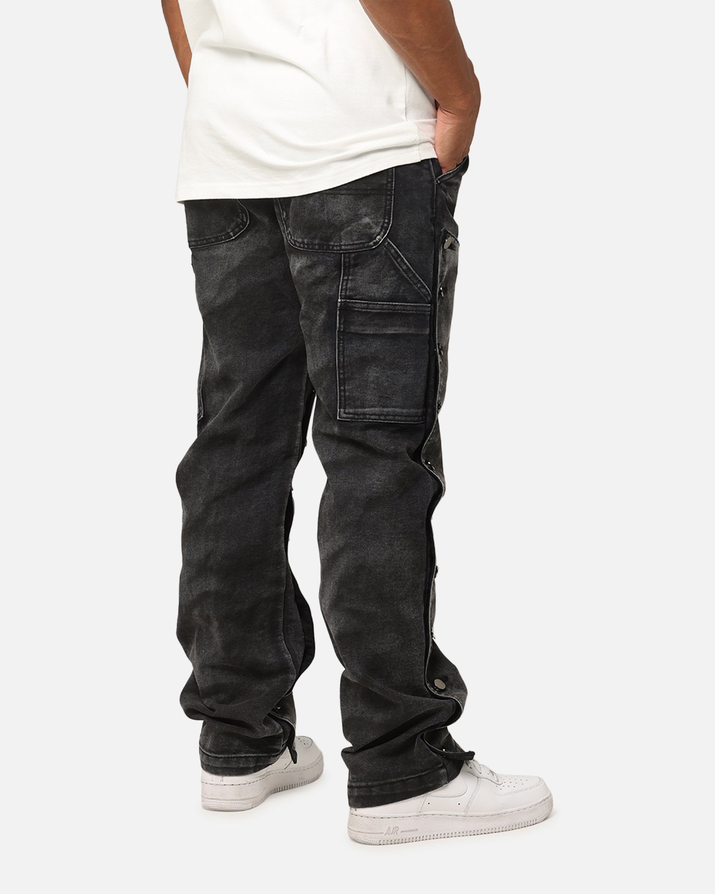 MNML V624 Snap Off Baggy Pants Vintage Black