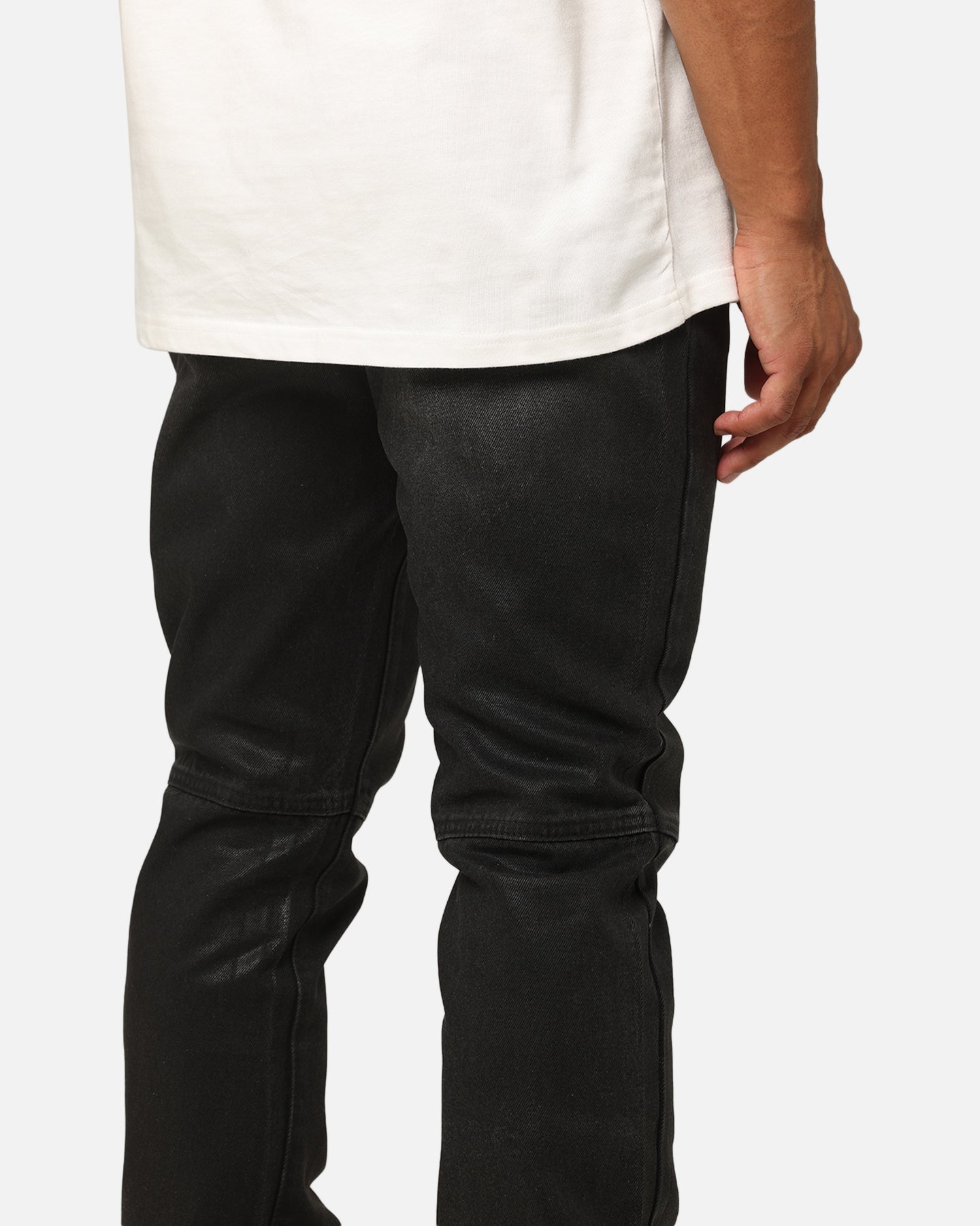 MNML Bootcut Waxed Jeans Black