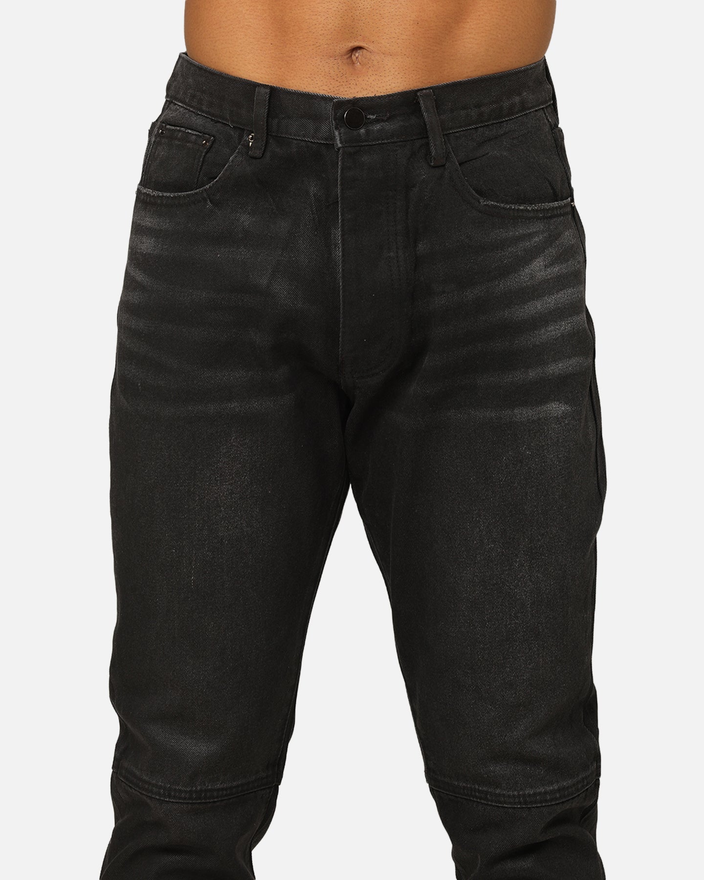 MNML Bootcut Waxed Jeans Black