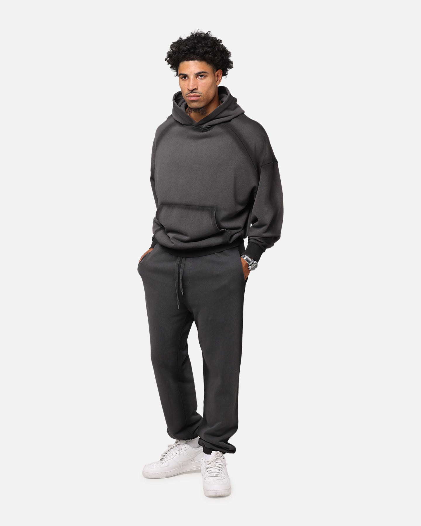 Saint Morta Contrast Wash Sweatpants Washed Black