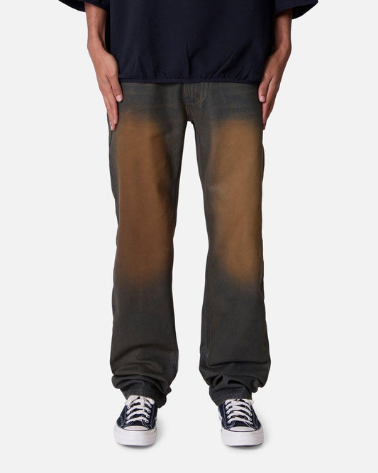 MNML D732 Rust Wash Denim Jeans Black/Brown