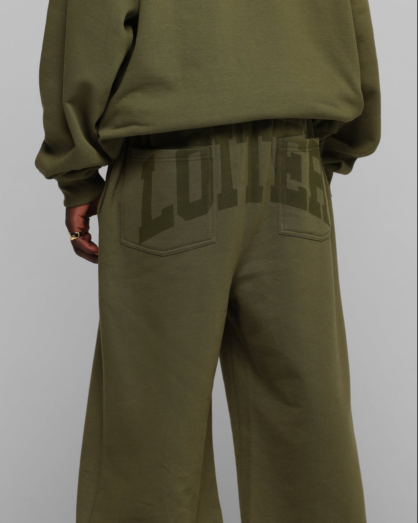 Loiter Arch Premium Sweat Pants Khaki