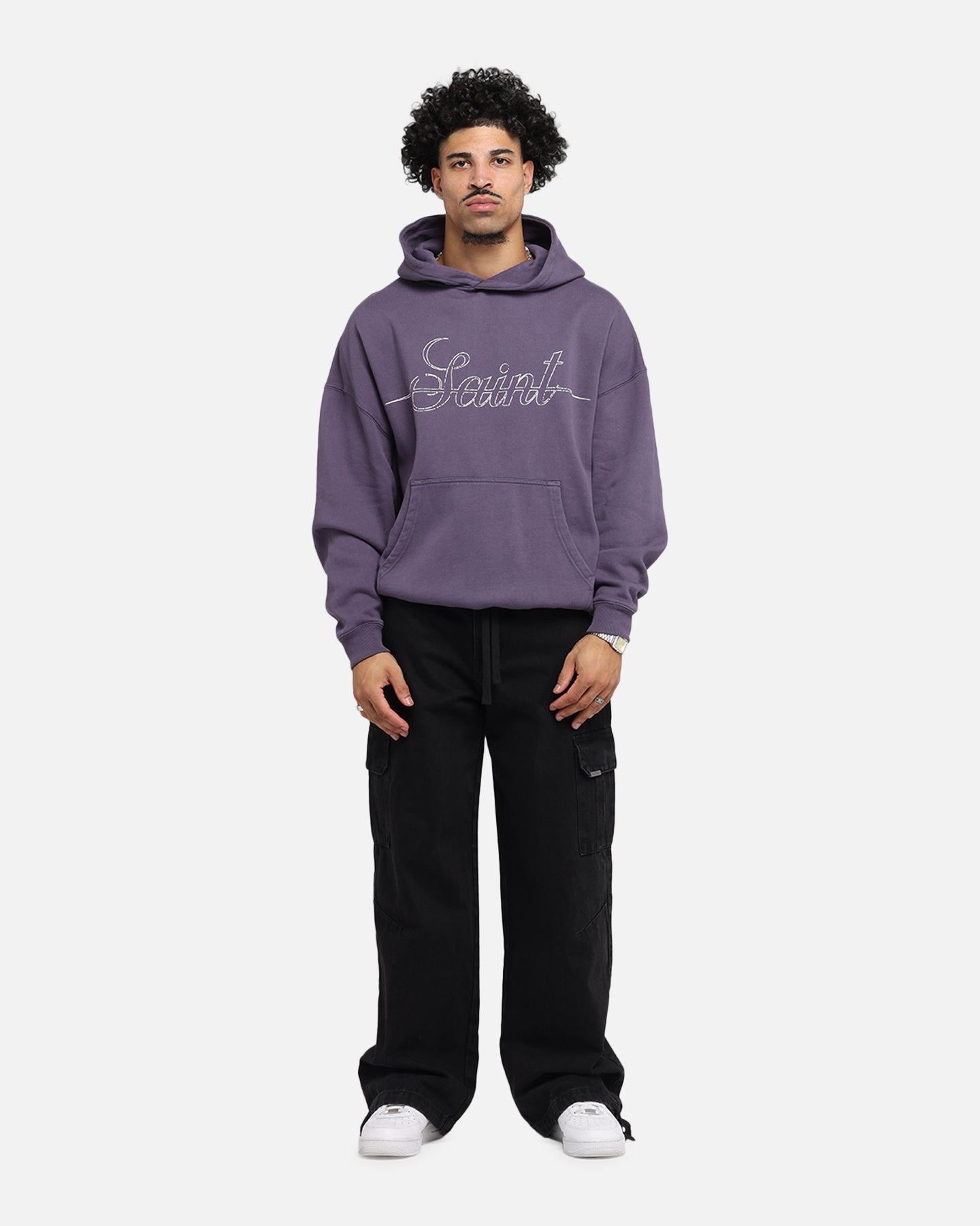 Saint Morta Baggy Cargo Pants Black