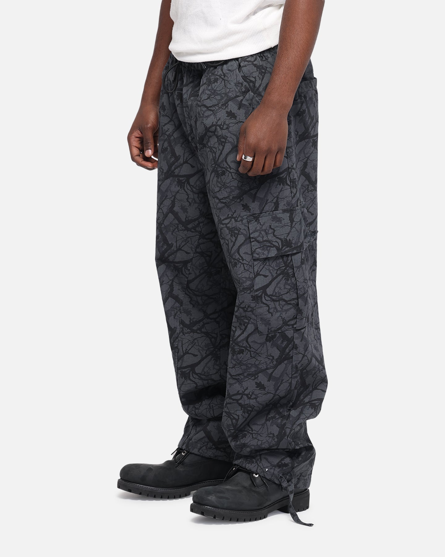 Carre Outlaw Panelled Pant Black Real Tree