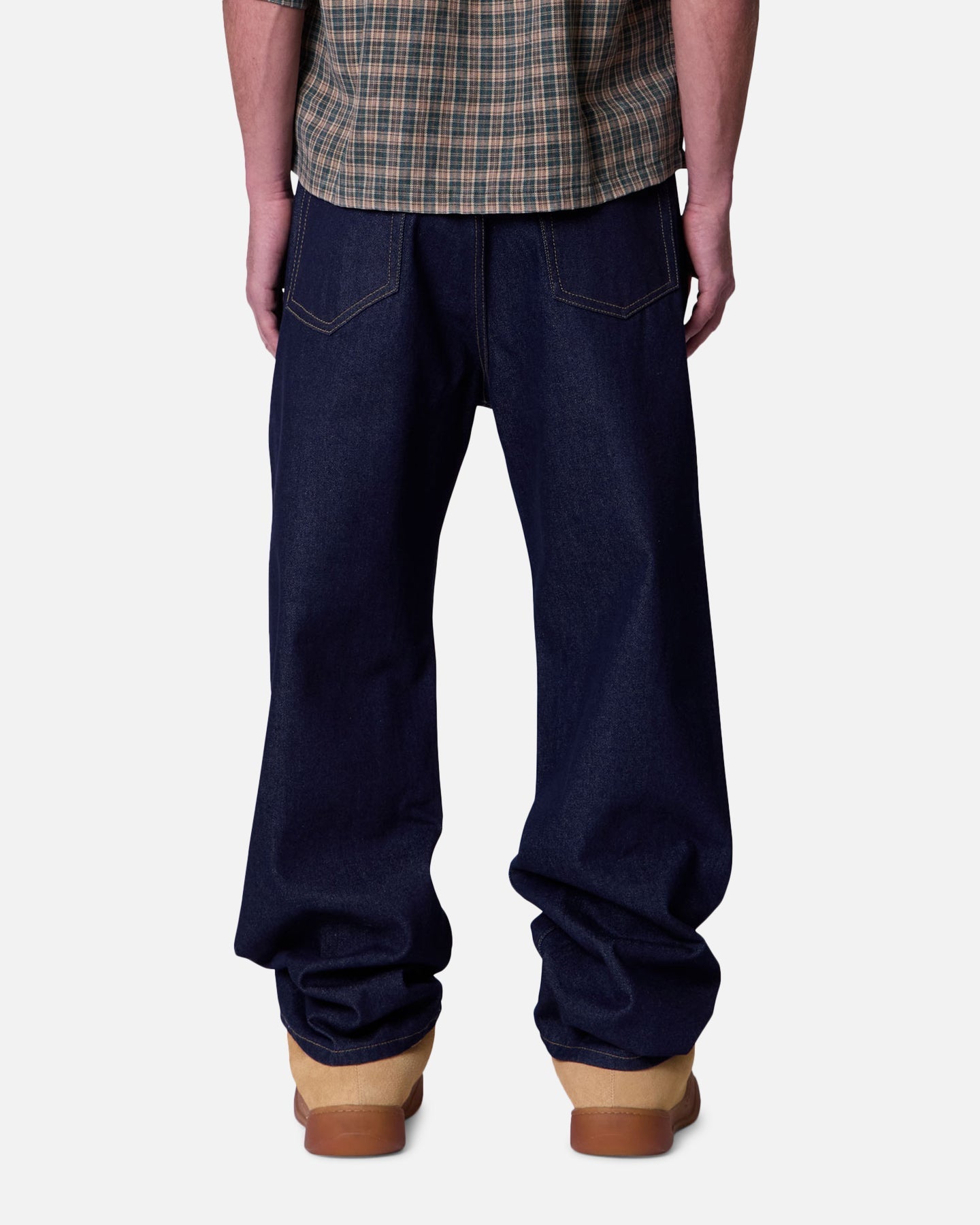 MNML Ultra Baggy Jeans Raw Blue