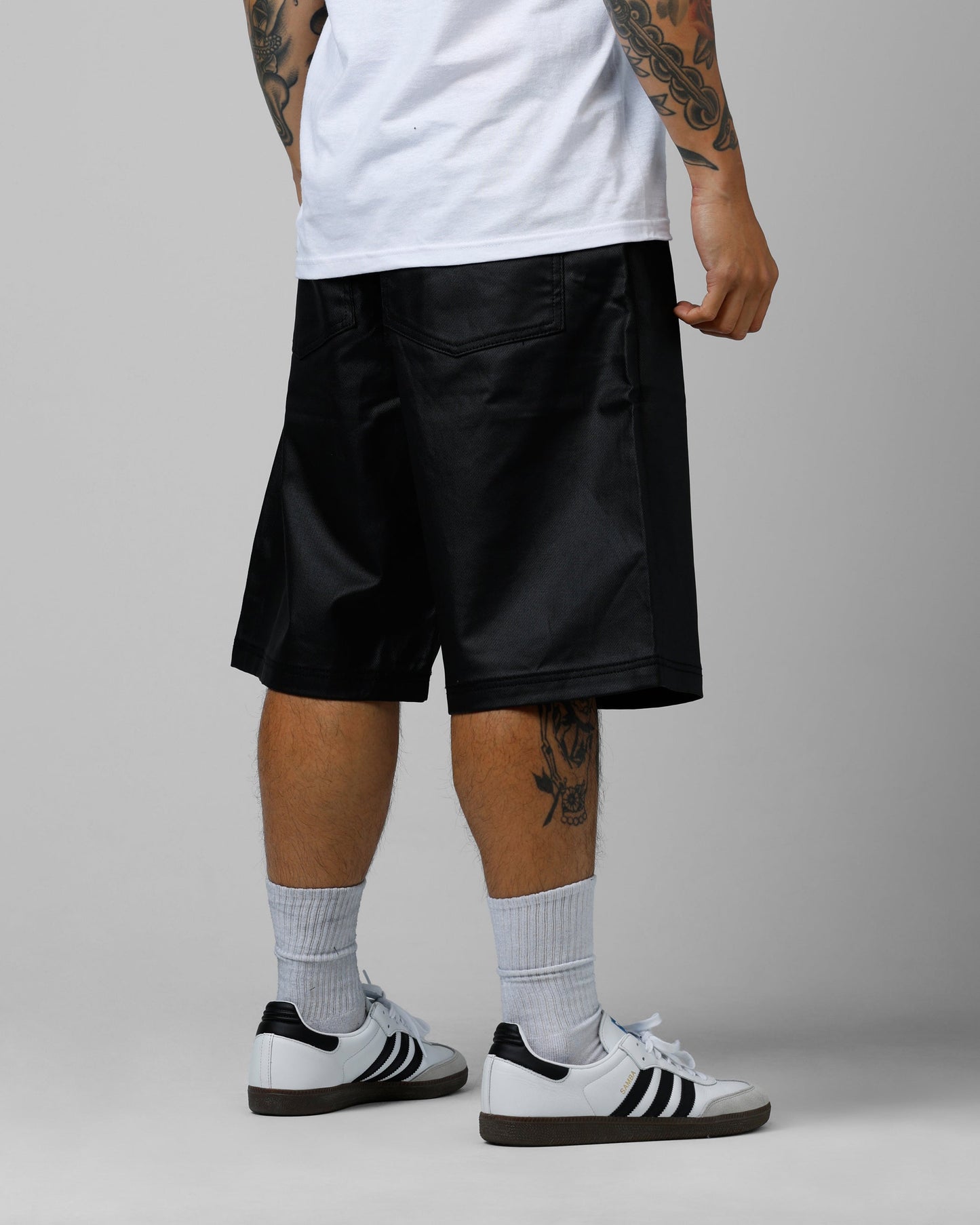 Loiter F-16 Denim Jorts Black