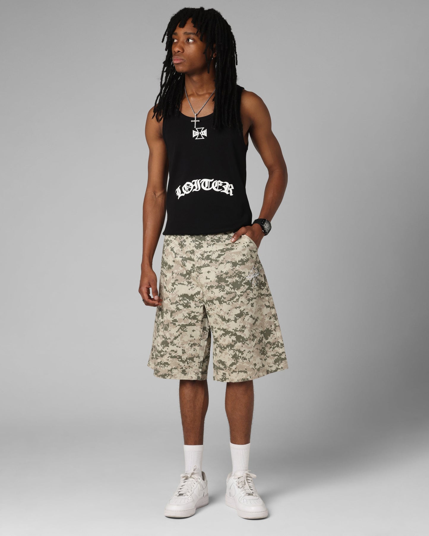 Loiter F-16 Denim Jorts Digi Camo