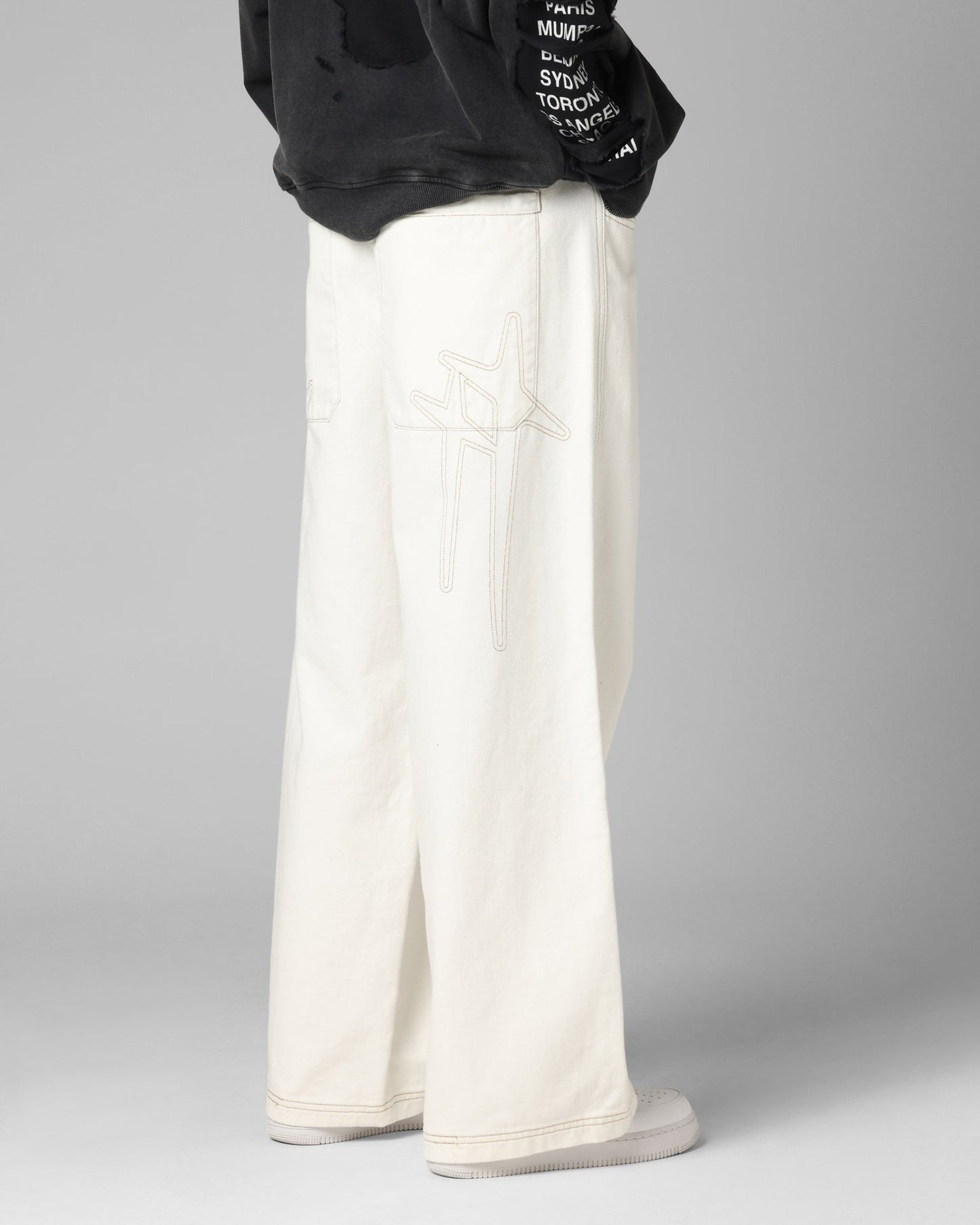 Loiter Star Born Jeans Off White