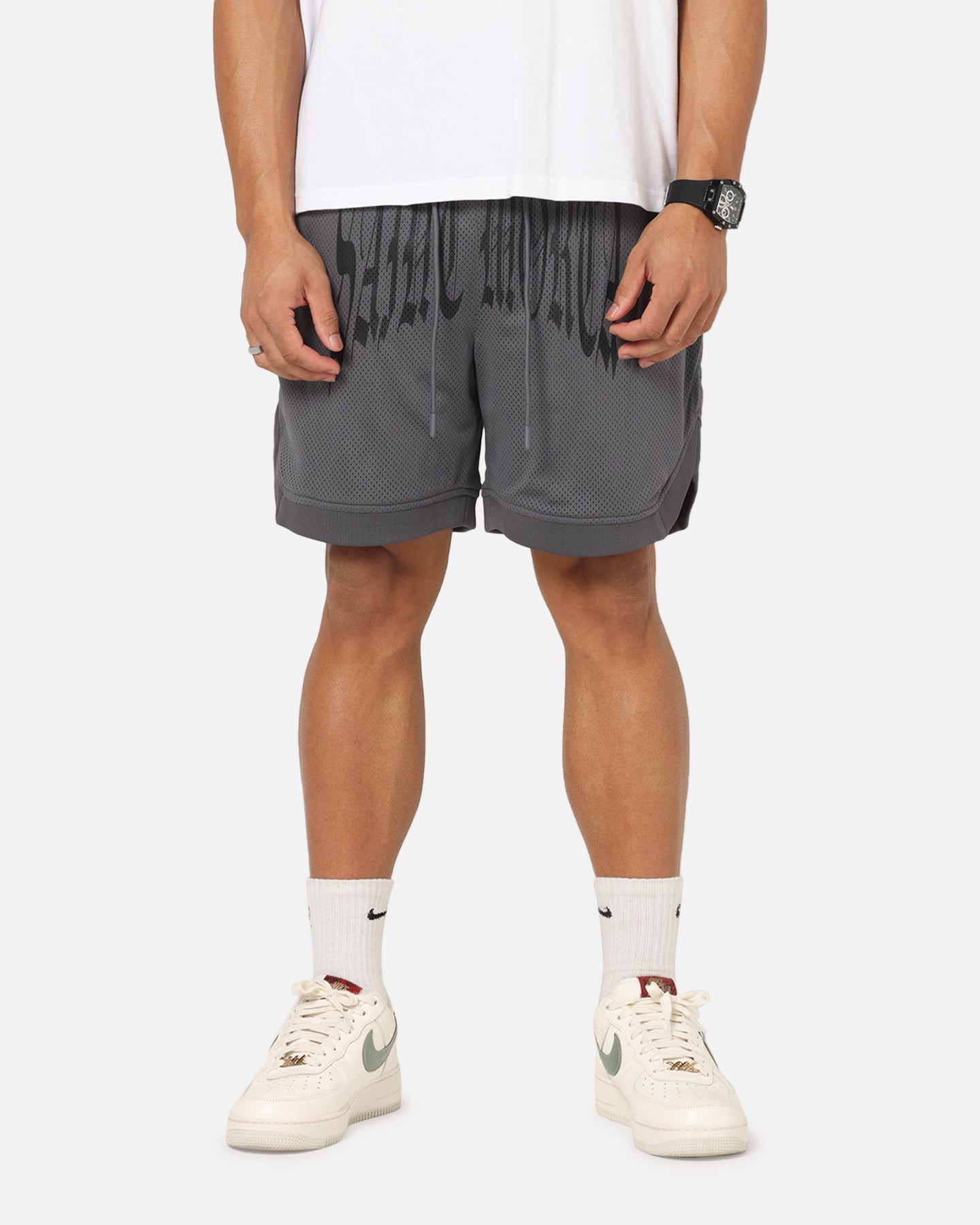 Saint Morta Vill Park Mesh Shorts Vintage Black