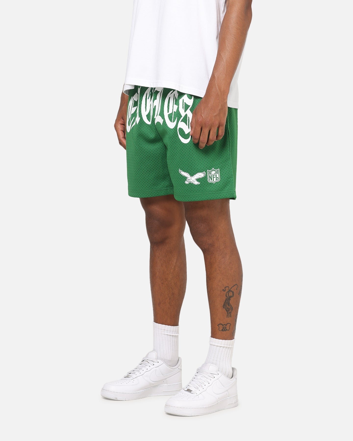 Mitchell & Ness Philadelphia Eagles Arch Script Shorts Green