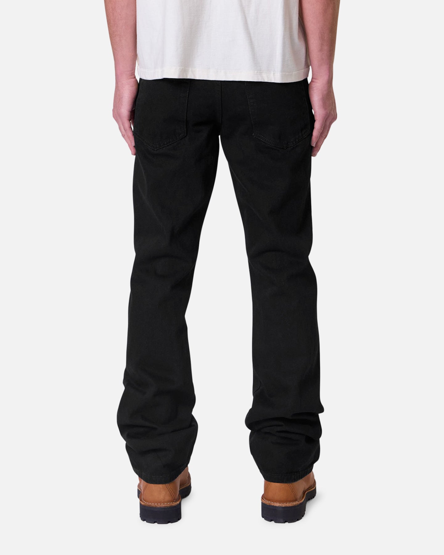 MNML Bootcut Raw Jeans Rinsed Black