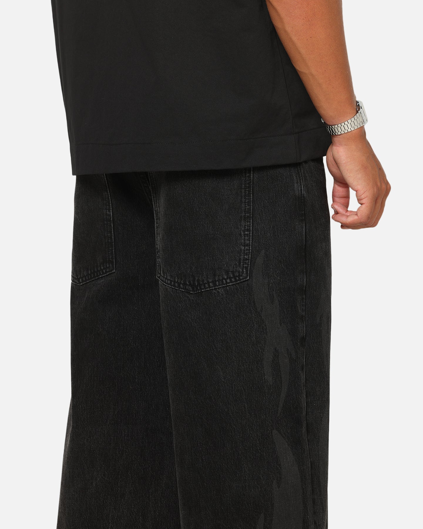 Saint Morta Amplus Infernal Rinse Jeans Black