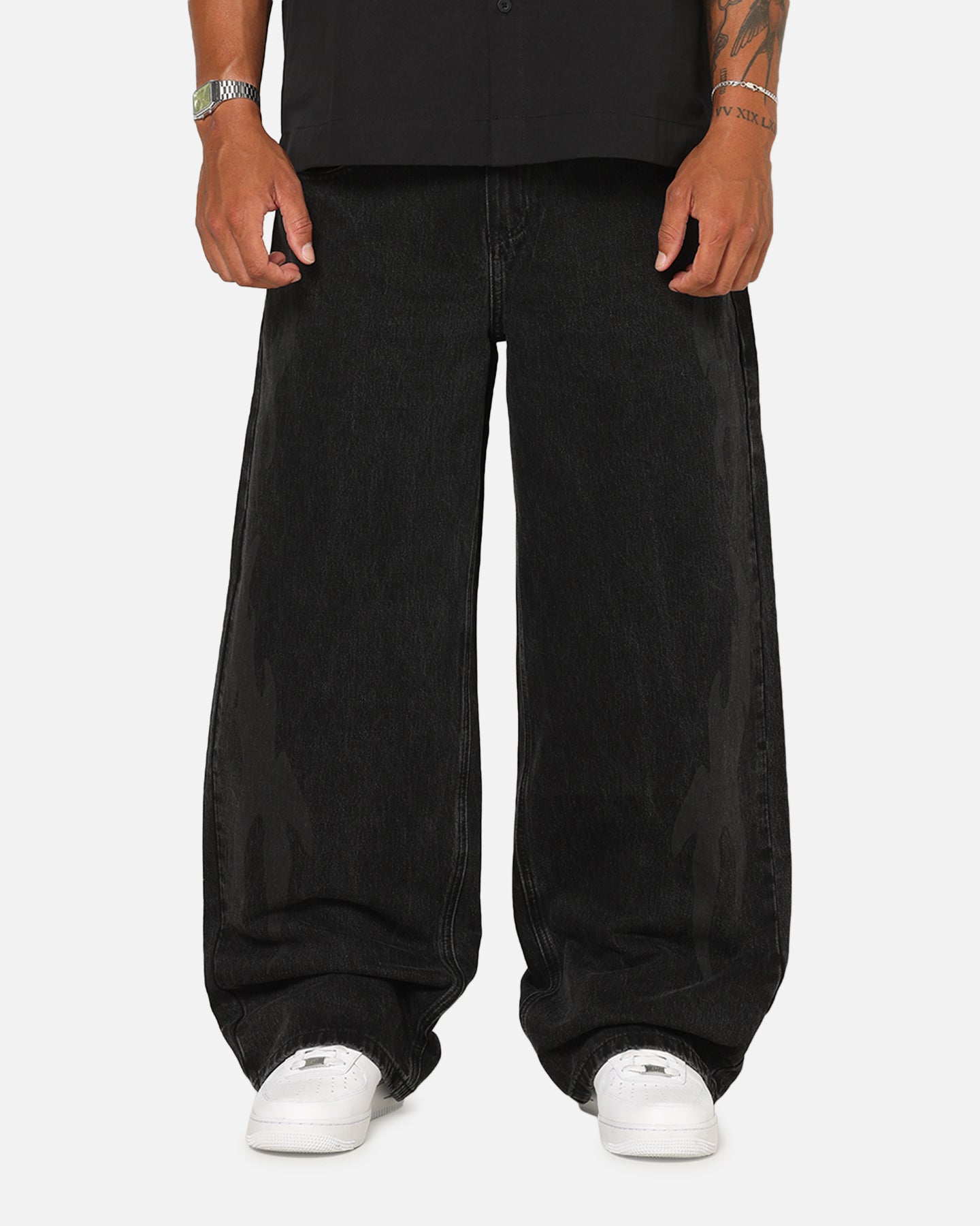 Saint Morta Amplus Infernal Rinse Jeans Black