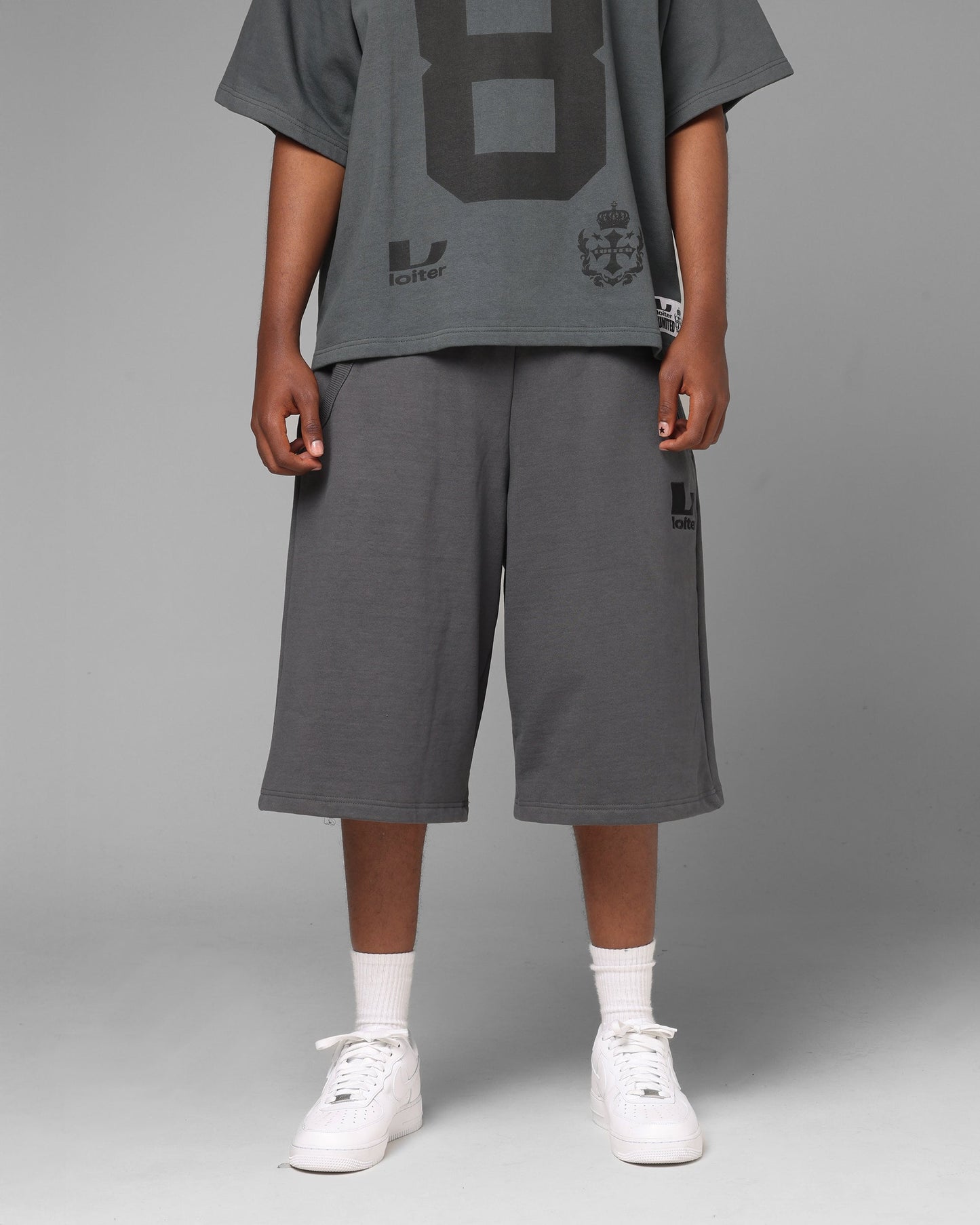 Loiter World Cup Shorts Charcoal