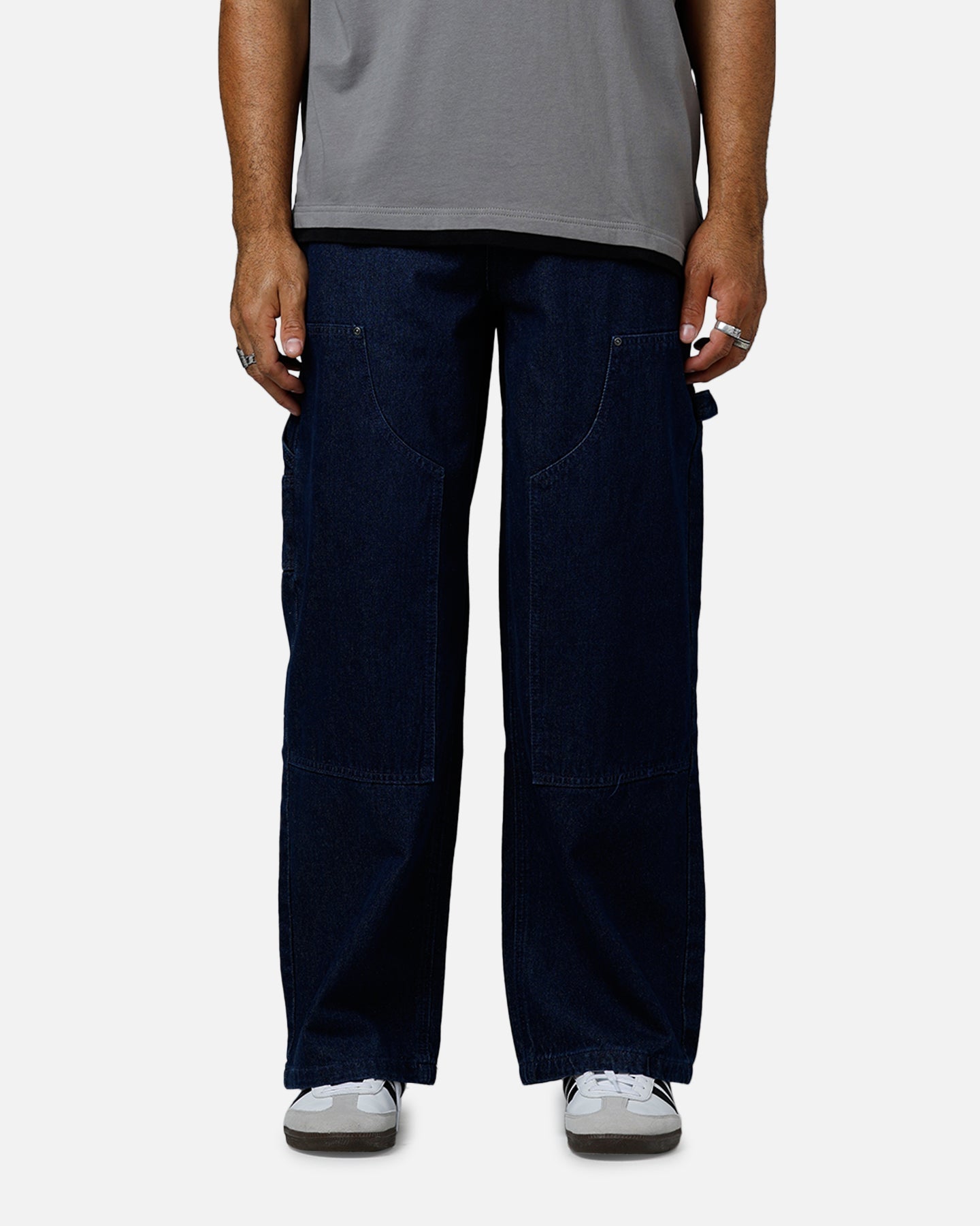 Carre Baggy Work Jeans Dark Washed Indigo