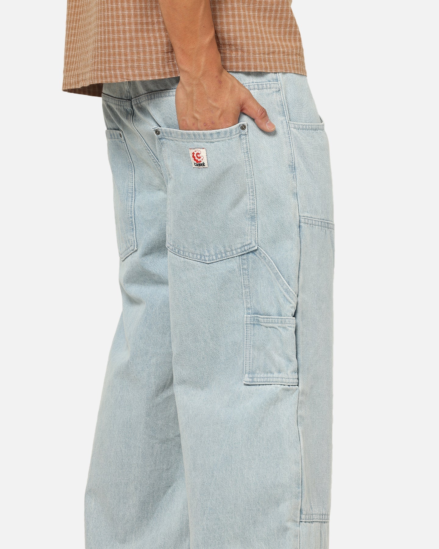 Carre Baggy Work Jeans Light Blue Wash