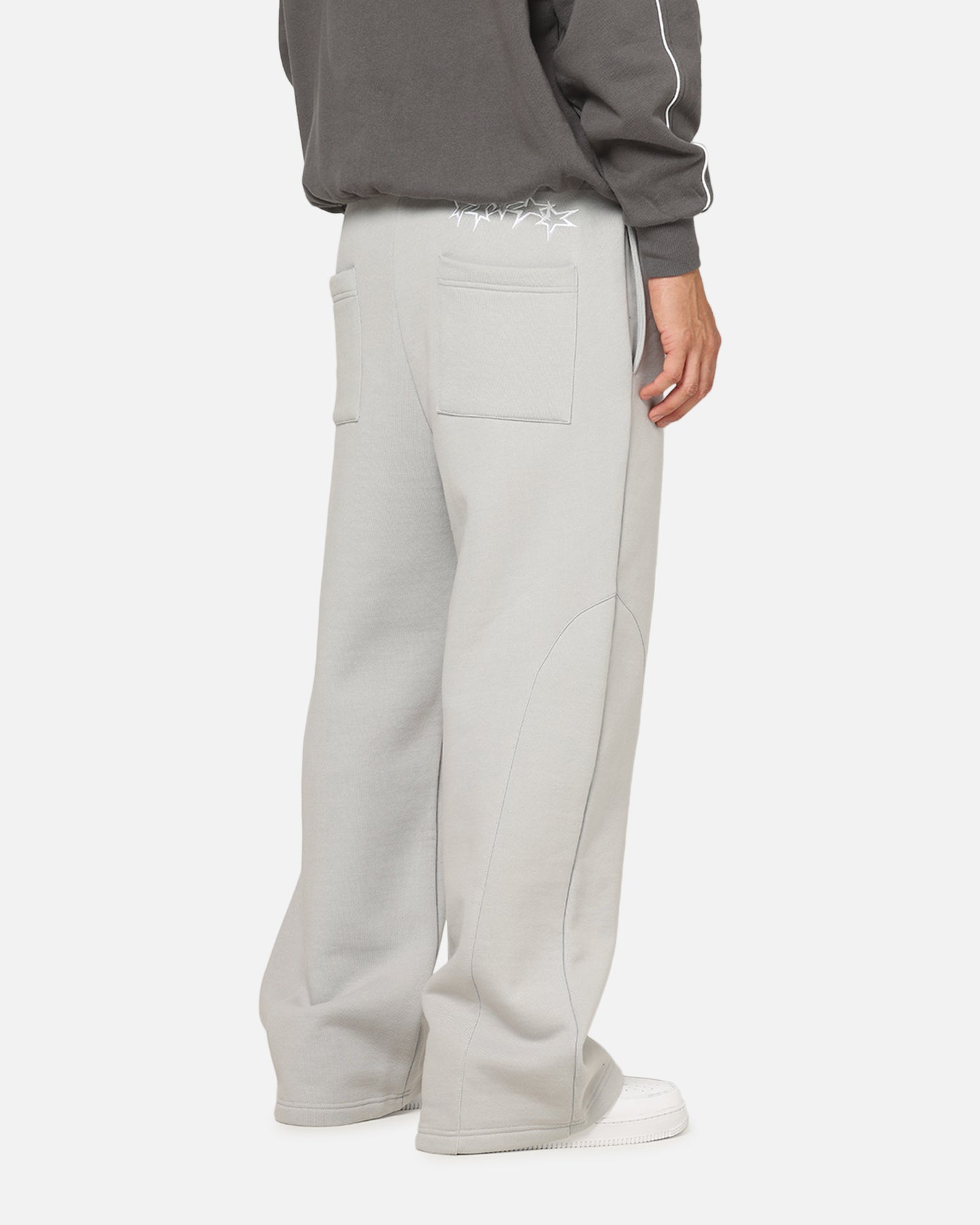 Carre Off Grid Panelled Trackpants Light Grey