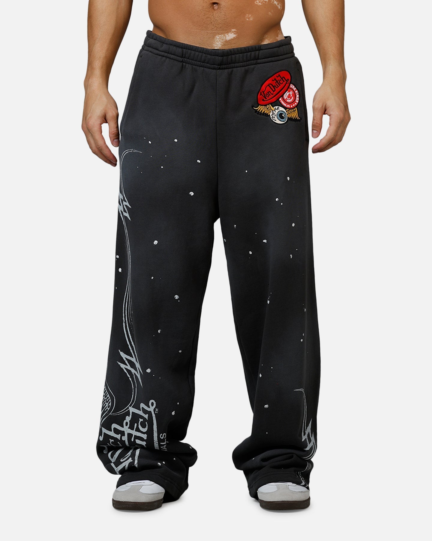 Von Dutch X Culture Kings CK Sweatpants Washed Black