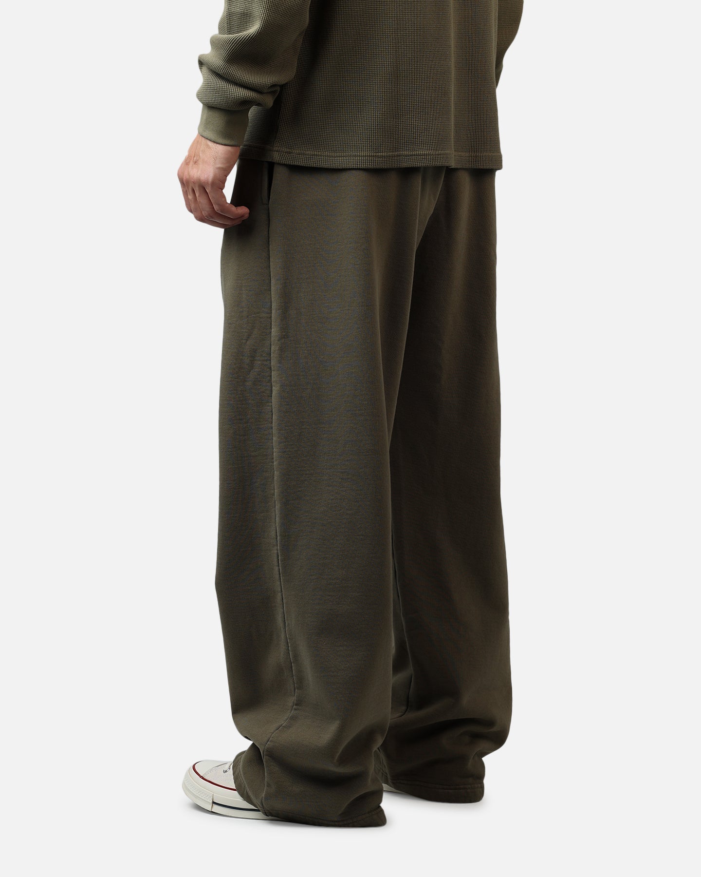 American Thrift Wide Leg Pants Washed Olive