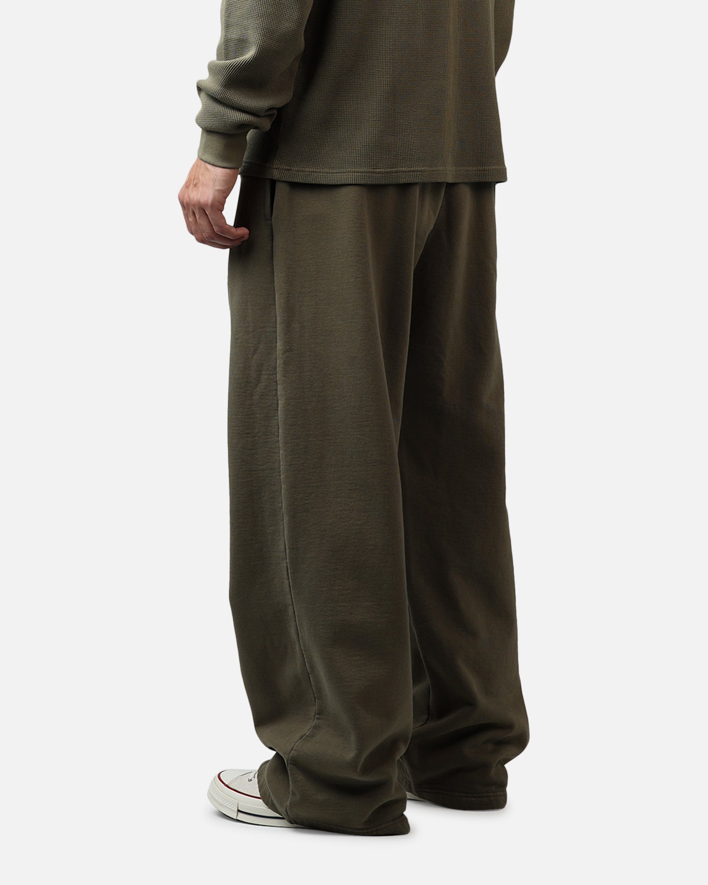 American Thrift Wide Leg Pants Washed Olive
