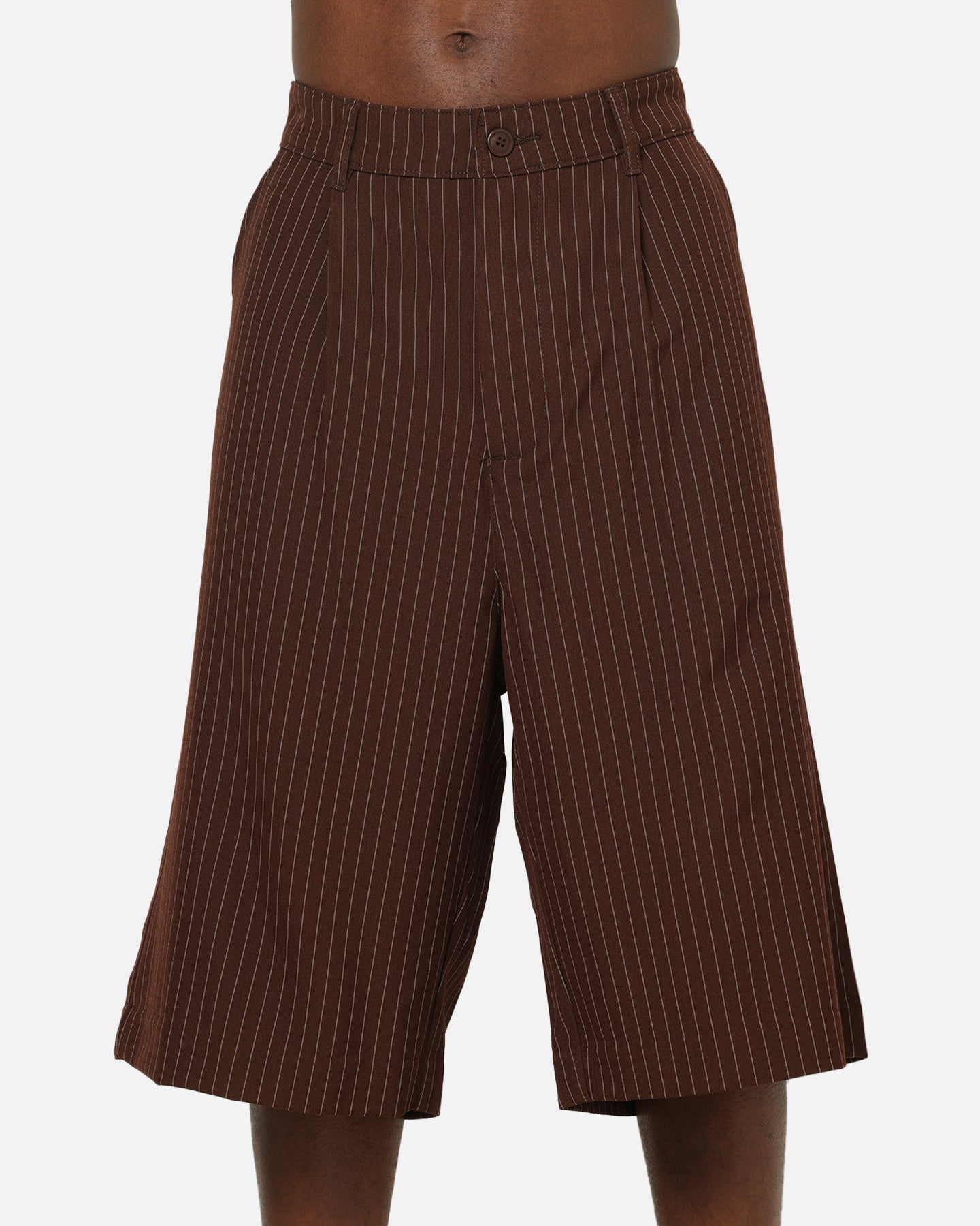 Carre Heritage Pleated Shorts Brown