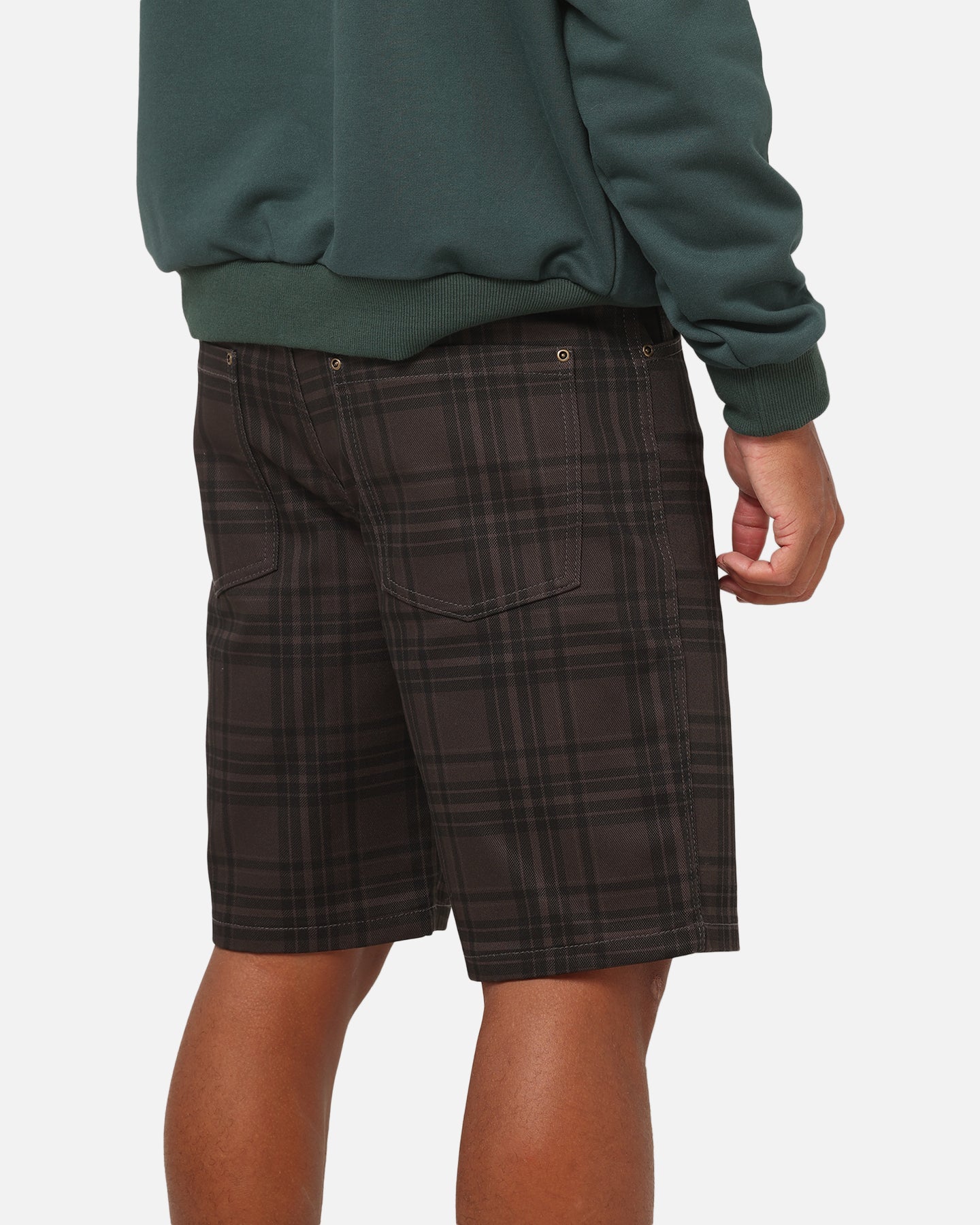 Carre Avenue Jorts Black Plaid