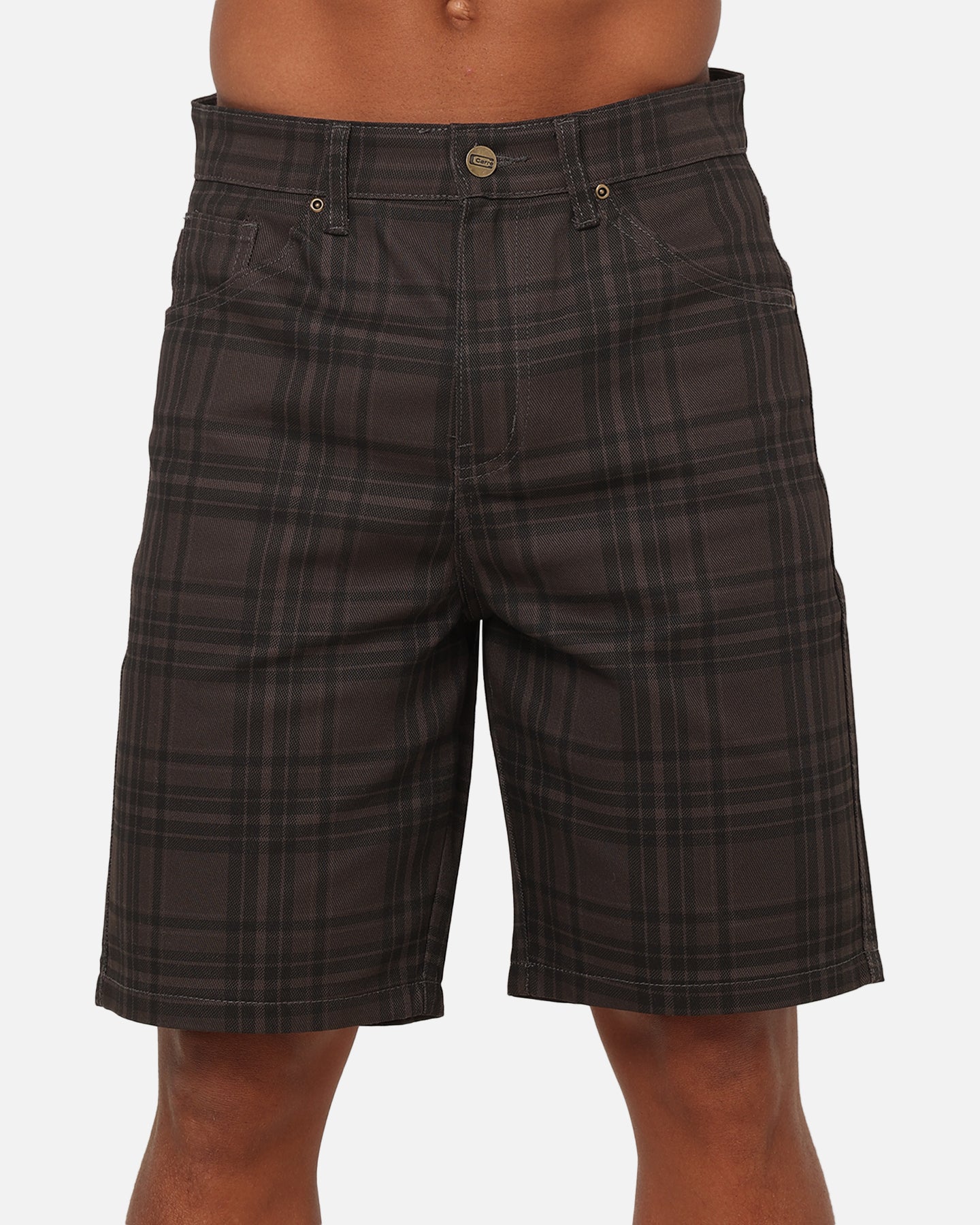 Carre Avenue Jorts Black Plaid