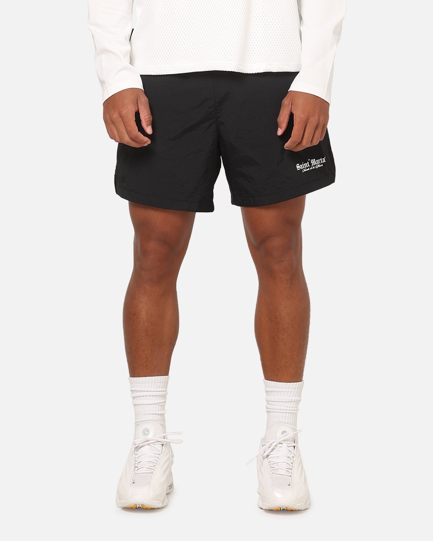 Saint Morta Muerte Beach Shorts Black