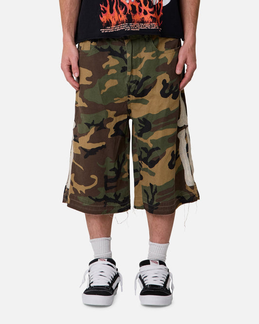 MNML Ultra Baggy Bone Shorts Camo