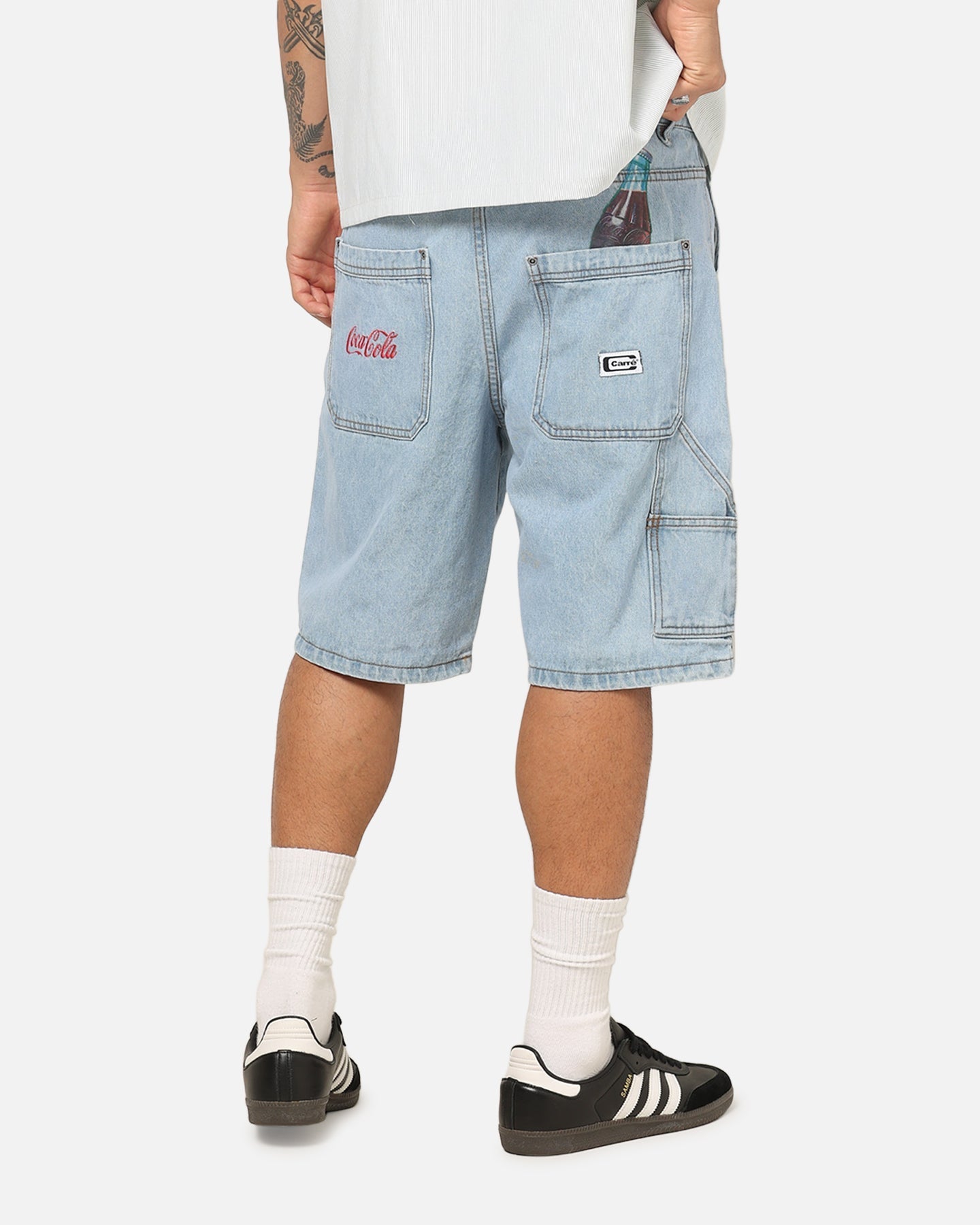 Carre Carré X Coca Cola Utility 86 Jorts Blue