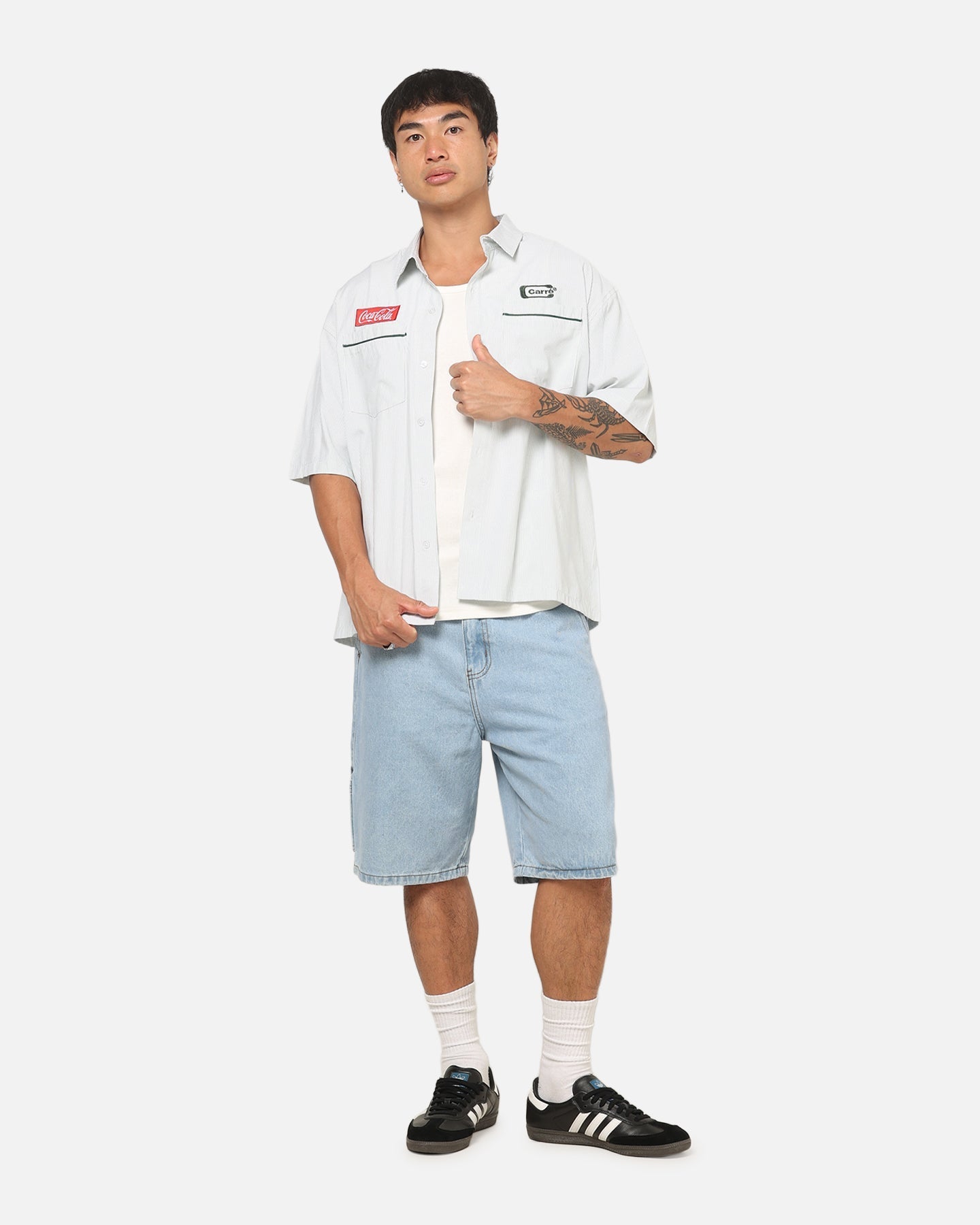 Carre Carré X Coca Cola Utility 86 Jorts Blue