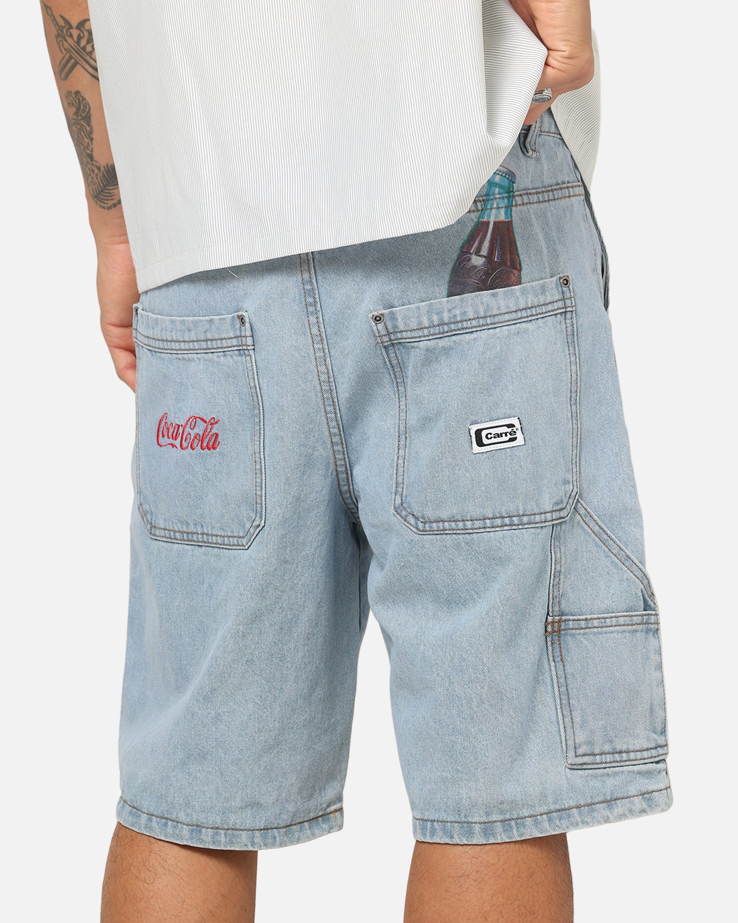 Carre Carré X Coca Cola Utility 86 Jorts Blue