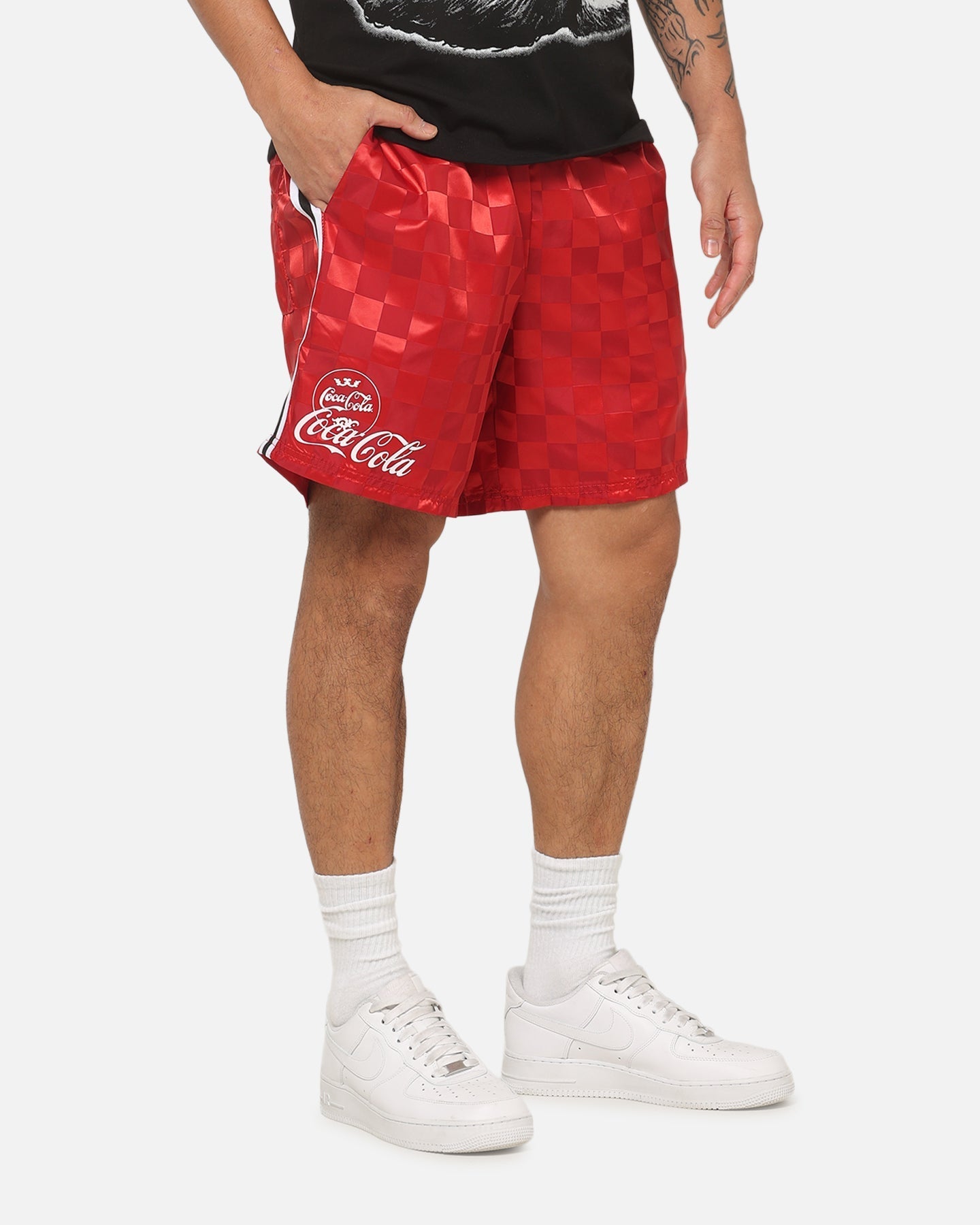 Carre Carré X Coca Cola Legacy Checker Shorts Red